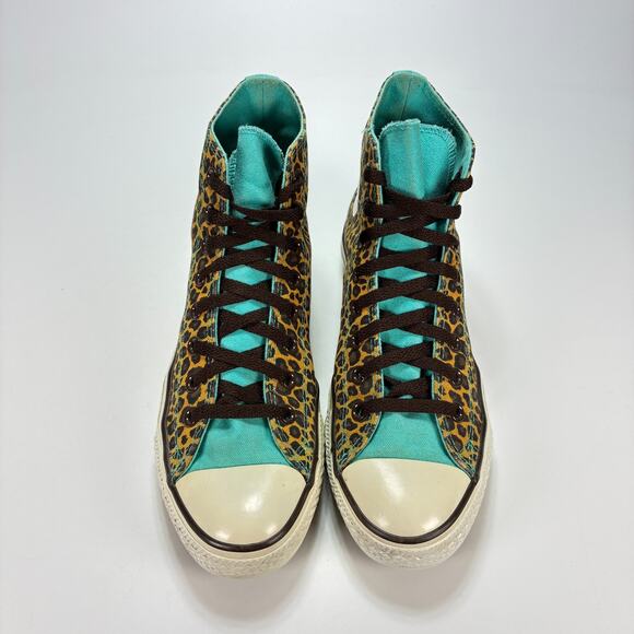 Converse Chuck 70 Hi Varsity Remix Brown Cheetah High Top Sneakers Womens Sz 9.5 - Picture 3 of 10